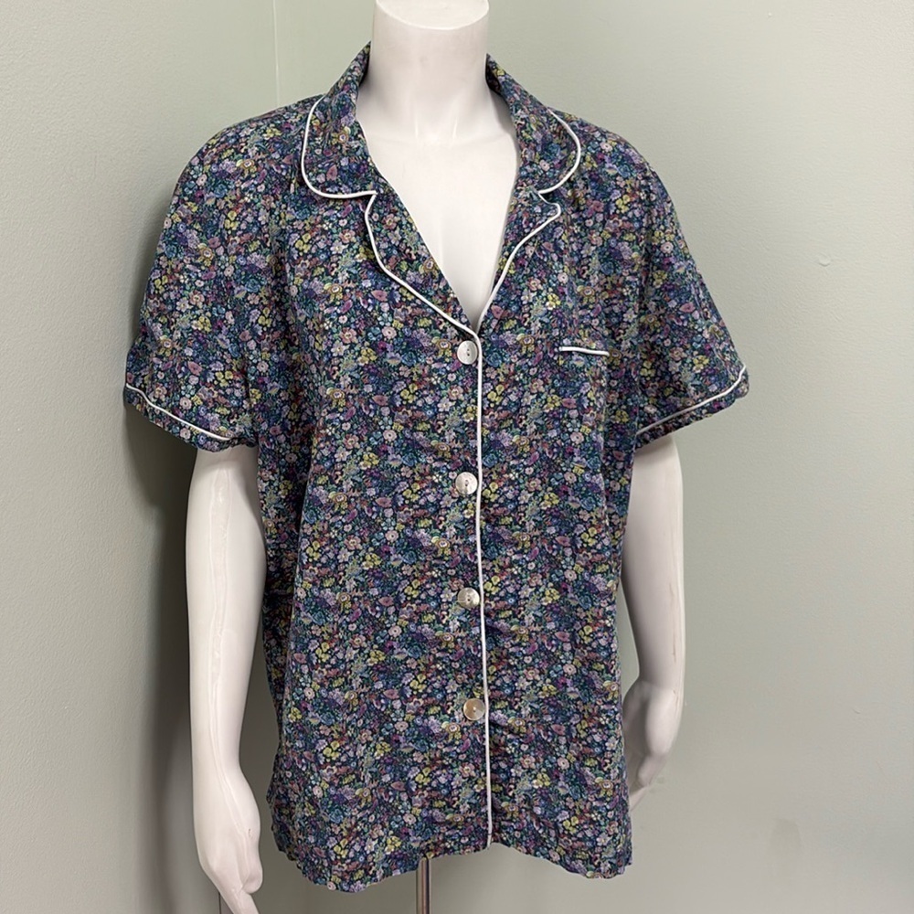 Bedhead Floral Pajama Button Front PJ Shirt 2X